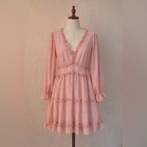 Pink Leopard Print Dress